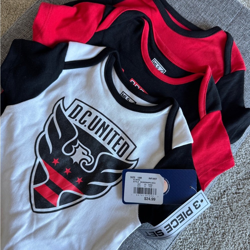 NWT Baby 3-Piece DC United Set